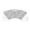 Ferodo Racing Front Brake Pads - Porsche Cayenne 958 4.8 V8 - pad shape drawing