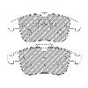 Ferodo Racing Front Brake Pads - Renault Clio RS 200 EDC / 220 Trophy (Mk4) - pad shape drawing