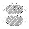 Ferodo Racing Front Brake Pads - Renault Twingo RenaultSport - pad shape drawing