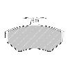 Ferodo Racing Front Brake Pads - SEAT Arosa 1.4 16v Sport - pad shape drawing