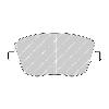 Ferodo Racing Front Brake Pads - Skoda Fabia vRS TDI - pad shape drawing