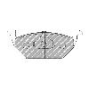 Ferodo Racing Front Brake Pads - Skoda Ibiza Cupra / Fabia vRS 1.4 TSI - pad shape drawing