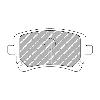 Ferodo Racing Rear Brake Pads - Audi RS5 B8 4.2 V8 - pad shape drawing