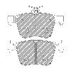 Ferodo Racing Rear Brake Pads - Audi TTS Mk3 - pad shape drawing