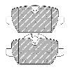 Ferodo Racing Rear Brake Pads - BMW 1 Series 120i & 125i - pad shape drawing