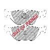 Ferodo Racing Rear Brake Pads - BMW 3 Series E36 325i and 328i - pad shape drawing