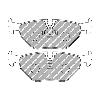 Ferodo Racing Rear Brake Pads - BMW 3 Series E36 M3 3.0 / 3.2 - pad shape drawing