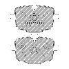 Ferodo Racing Rear Brake Pads - BMW M5/M6 (S63) - pad shape drawing