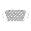 Ferodo Racing Rear Brake Pads - Ford S-Max 2.5 Turbo - pad shape drawing