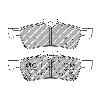 Ferodo Racing Rear Brake Pads - MINI Cooper S R53 - pad shape drawing