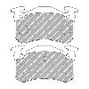 Ferodo Racing Rear Brake Pads - Renault Clio 182 2.0 16v - pad shape drawing