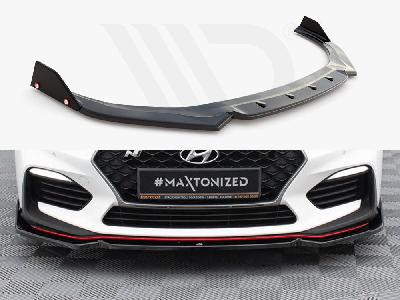 Front Splitter V.6 + Flaps Hyundai I30 N Mk3 Hatchback / Fastback