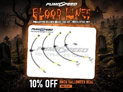 HW26 Pumaspeed Braided Brake Line Kit Fiesta ST180
