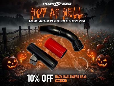 HW26 R-Sport Fiesta ST Mk8 Large Bore Hot Side De-Res Pipe