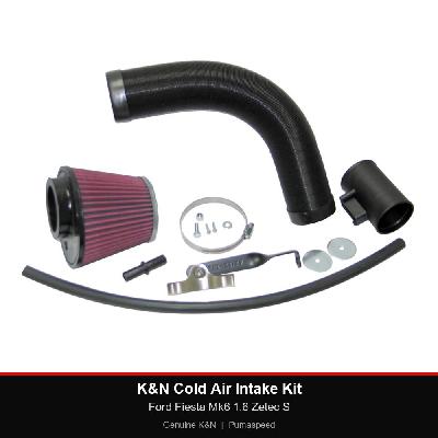 K&N Cold Air Intake Kit - Ford Fiesta Mk6 1.6 Zetec S