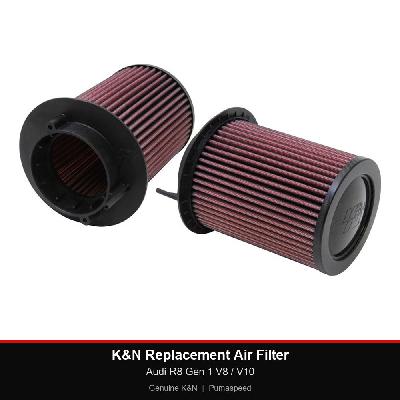 K&N Replacement Air Filter - Audi R8 Gen 1 V8 / V10