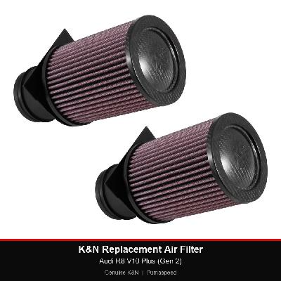 K&N Replacement Air Filter - Audi R8 V10 Plus (Gen 2)