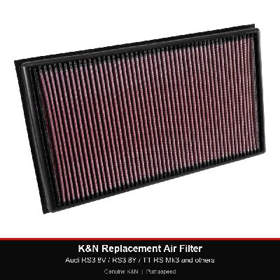 K&N Replacement Air Filter - Audi RS3 8V / RS3 8Y / TT RS Mk3 and others