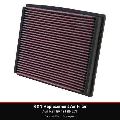 K&N Replacement Air Filter - Audi RS4 B5 / S4 B5 2.7T