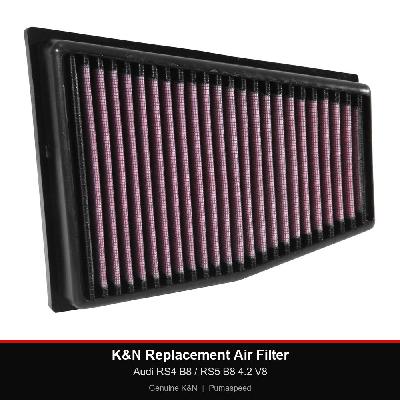 K&N Replacement Air Filter - Audi RS4 B8 / RS5 B8 4.2 V8