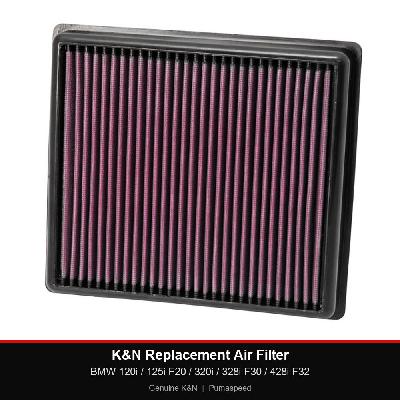 K&N Replacement Air Filter - BMW 120i / 125i F20 / 320i / 328i F30 / 428i F32
