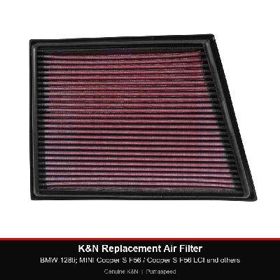 K&N Replacement Air Filter - BMW 128ti; MINI Cooper S F56 / Cooper S F56 LCI and others