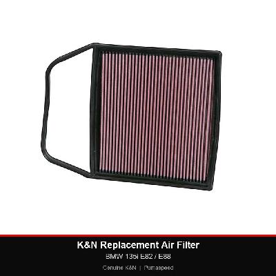 K&N Replacement Air Filter - BMW 135i E82 / E88