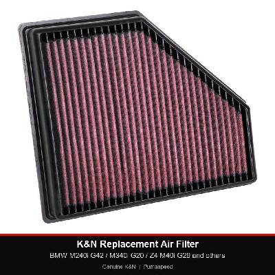 K&N Replacement Air Filter - BMW M240i G42 / M340i G20 / Z4 M40i G29 and others