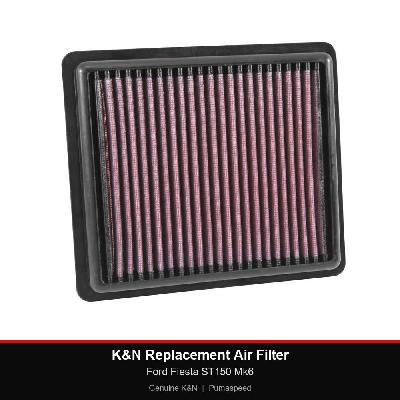 K&N Replacement Air Filter - Ford Fiesta ST150 Mk6