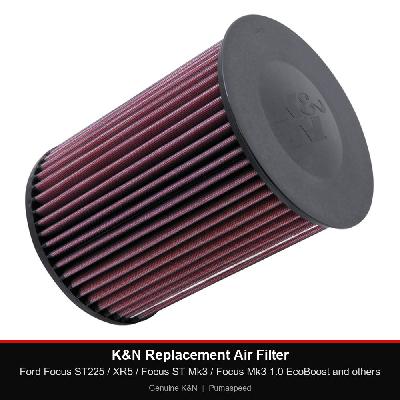 K&N Replacement Air Filter - Ford Focus ST225 / XR5 / Focus ST Mk3 / Focus Mk3 1.0 EcoBoost and others