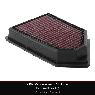 K&N Replacement Air Filter - Ford (see fitment list)