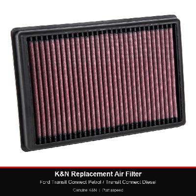 K&N Replacement Air Filter - Ford Transit Connect Petrol / Transit Connect Diesel