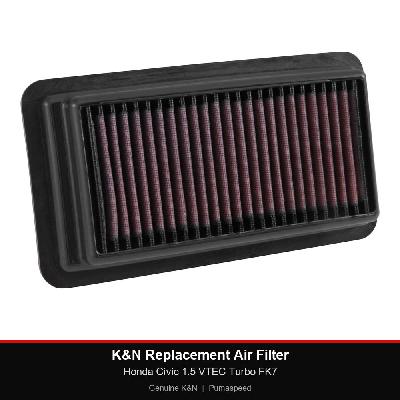 K&N Replacement Air Filter - Honda Civic 1.5 VTEC Turbo FK7