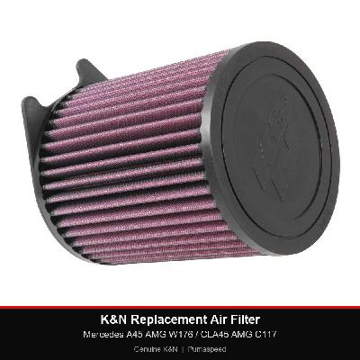 K&N Replacement Air Filter - Mercedes A45 AMG W176 / CLA45 AMG C117