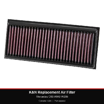 K&N Replacement Air Filter - Mercedes C63 AMG W205