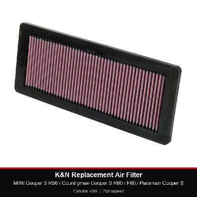 K&N Replacement Air Filter - MINI Cooper S R56 / Countryman Cooper S R60 / F60 / Paceman Cooper S