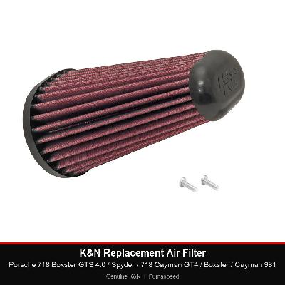 K&N Replacement Air Filter - Porsche 718 Boxster GTS 4.0 / Spyder / 718 Cayman GT4 / Boxster / Cayman 981