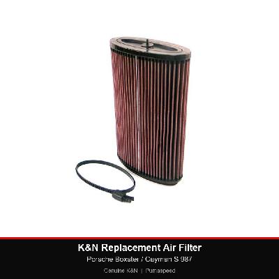 K&N Replacement Air Filter - Porsche Boxster / Cayman S 987
