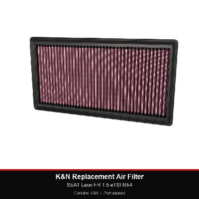 K&N Replacement Air Filter - SEAT Leon FR 1.5 eTSI Mk4