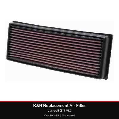 K&N Replacement Air Filter - VW Golf GTI Mk2