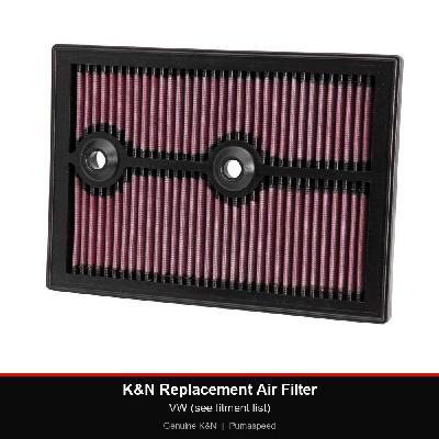 K&N Replacement Air Filter - VW (see fitment list)