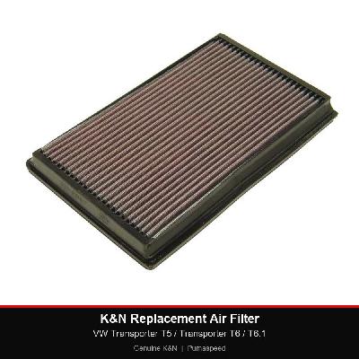 K&N Replacement Air Filter - VW Transporter T5 / Transporter T6 / T6.1
