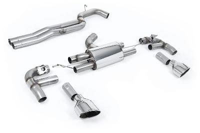 Milltek Sport Audi RS3 8V - 80MM Race (Loudest) Cat-Back Exhaust System