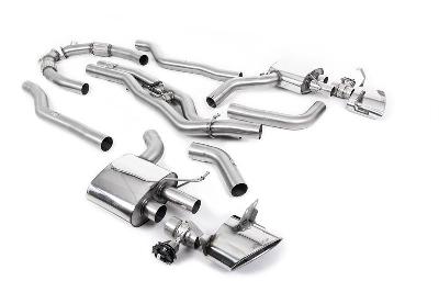 Milltek Sport Audi RS6/RS7 C8 - Cat Back System (Twin 80mm) - Louder - (No Cutting Required - Flanged To OE Downpipes)