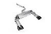 Milltek Sport Audi S3 8V.2 - Cat-Back Exhaust System Quad Oval Cerakote Black Trims