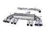 Milltek Sport Audi S3 8V/V.2 - Non-Valved & Cat-Back Race Exhaust System Quad Round Titanium Trims