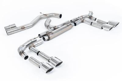 Milltek Sport Audi S3 8Y - Race (Loudest) Cat Back Exhaust System with with Polished Ovals