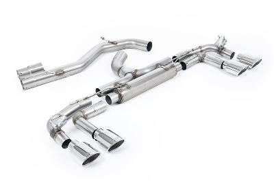 Milltek Sport Audi S3 8Y Sportback GPF models - 'Race' 80mm (Loudest) Cat-Back Exhaust System