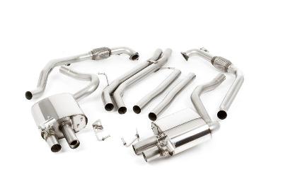 Milltek Sport Audi S5 B9 Sport Diff models without Brace Bars - Cat-Back Exhaust System