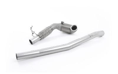 Milltek Sport Audi TTS MK3 Non GPF models - Stainless Steel Cast Large Bore Downpipe with Hi-Flow Sports Catalyst (For Milltek Race Cat-Back)